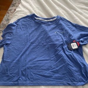 NWT Champion blue cropped t-shirt